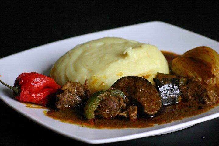Apounded yam